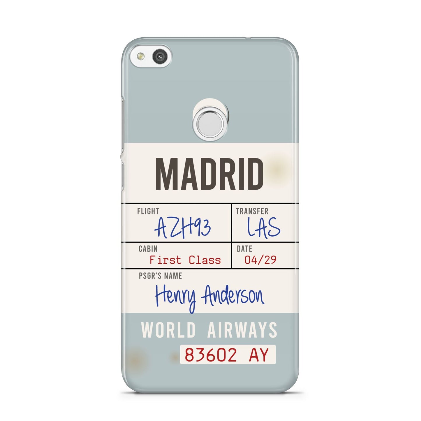 Baggage Tag Huawei P8 Lite Case