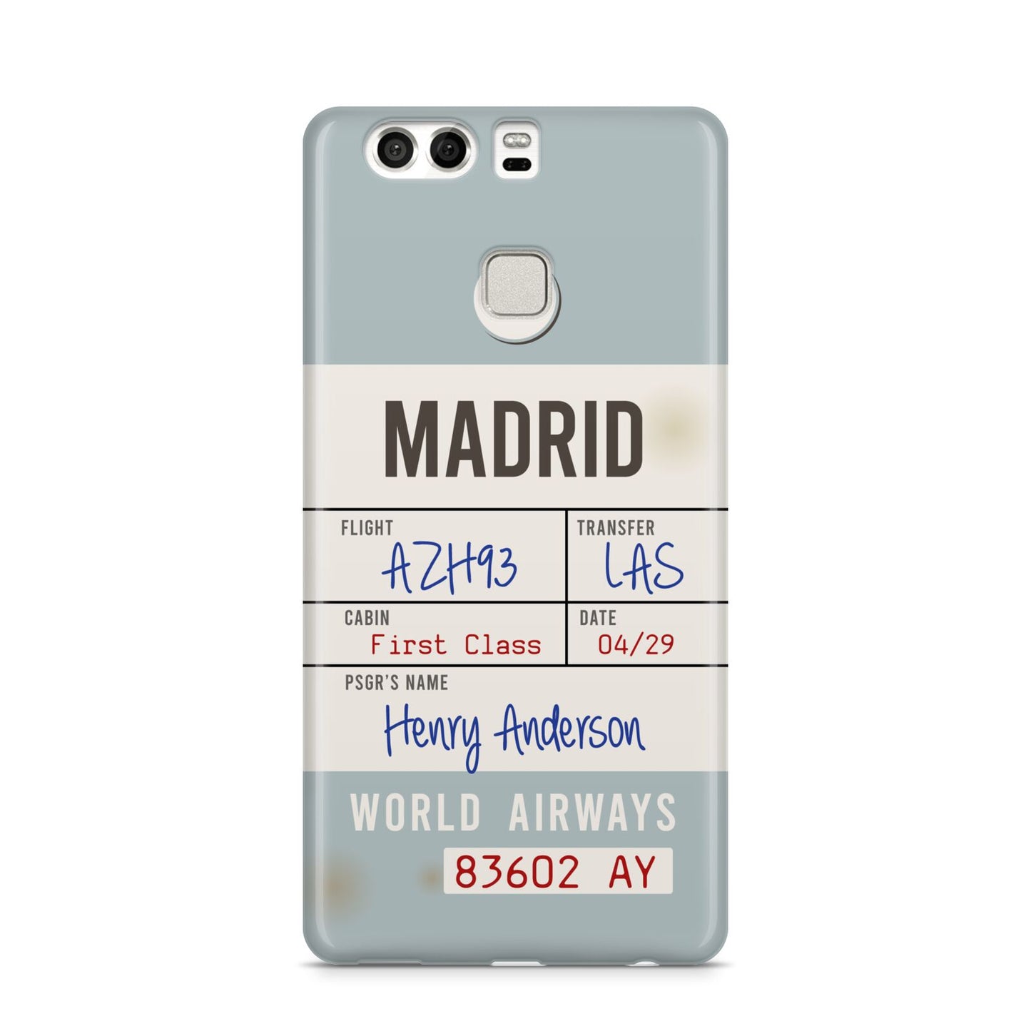 Baggage Tag Huawei P9 Case
