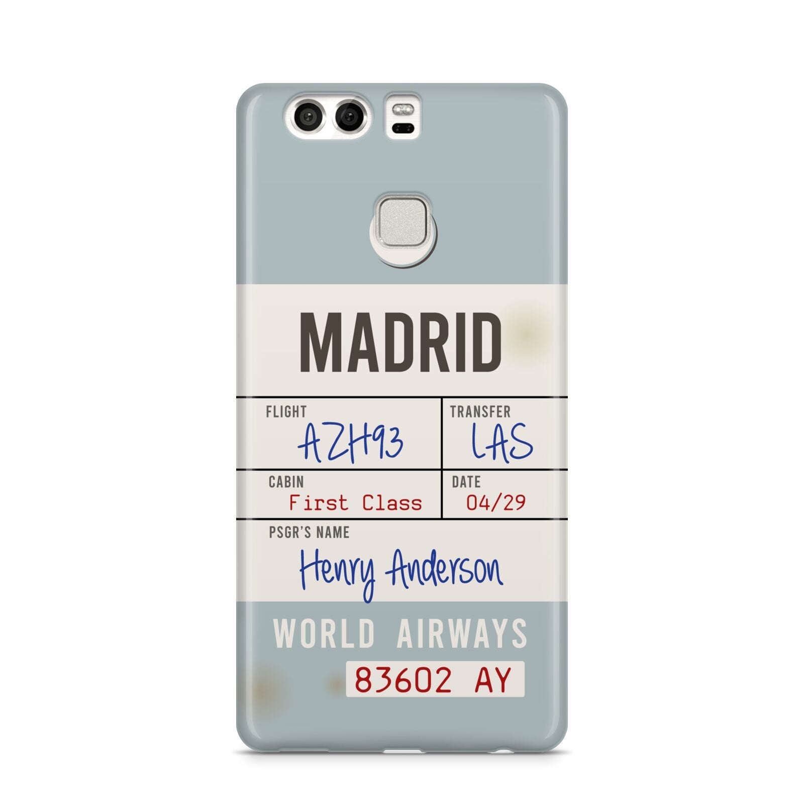 Baggage Tag Huawei P9 Case