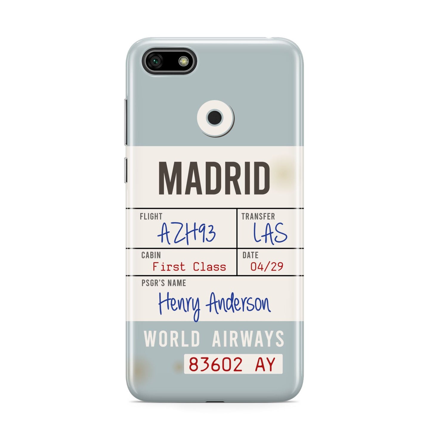 Baggage Tag Huawei Y5 Prime 2018 Phone Case
