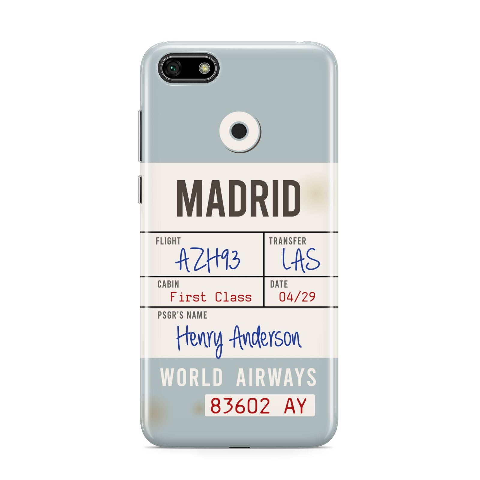 Baggage Tag Huawei Y5 Prime 2018 Phone Case