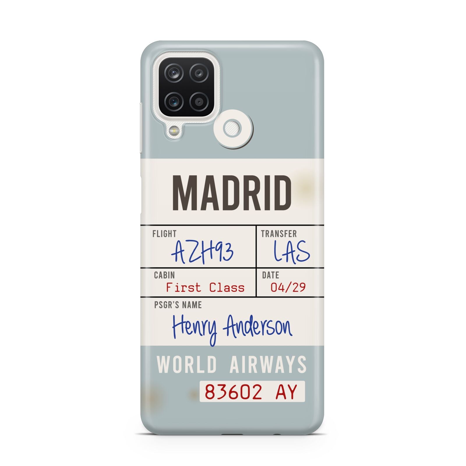 Baggage Tag Samsung A12 Case