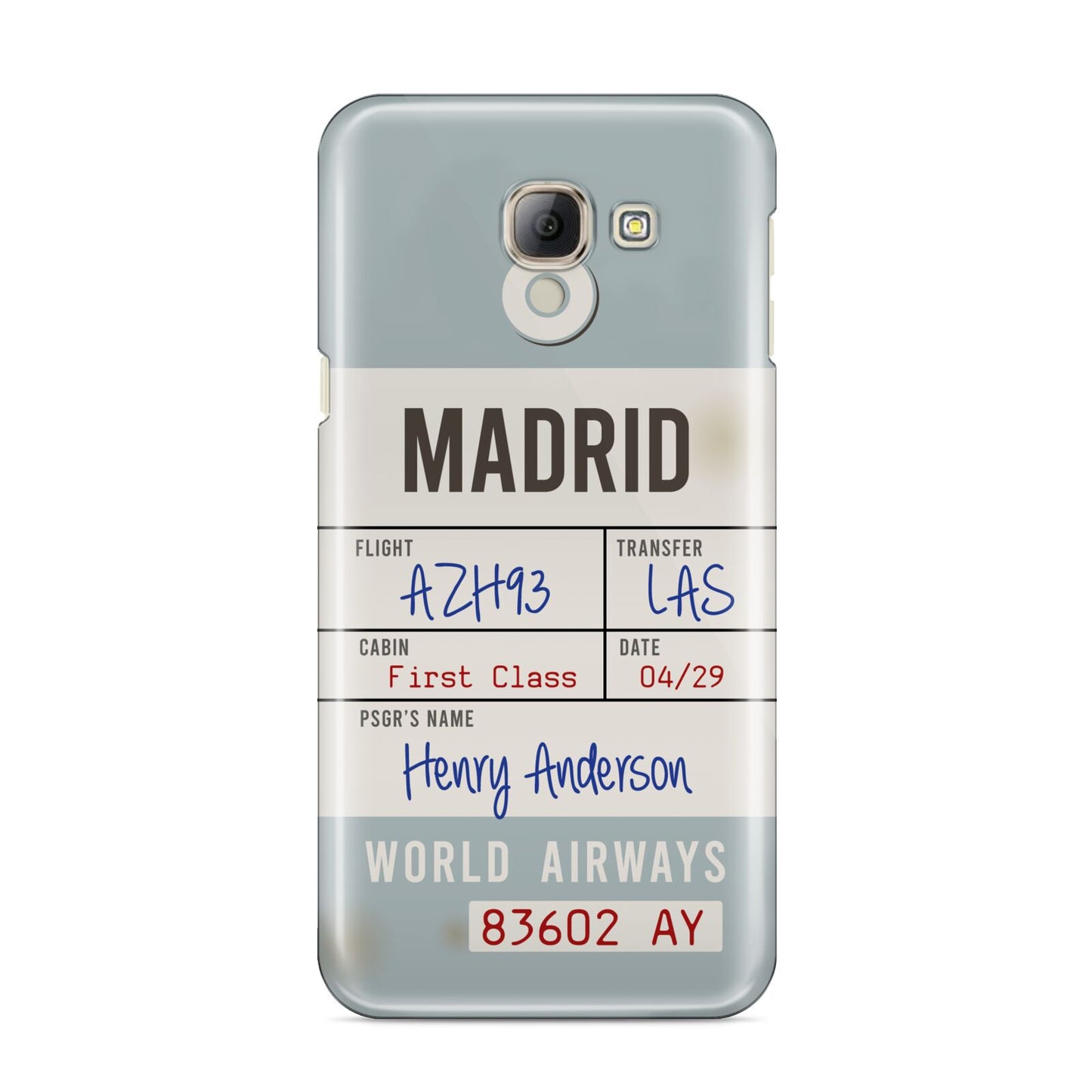 Baggage Tag Samsung Galaxy A8 2016 Case