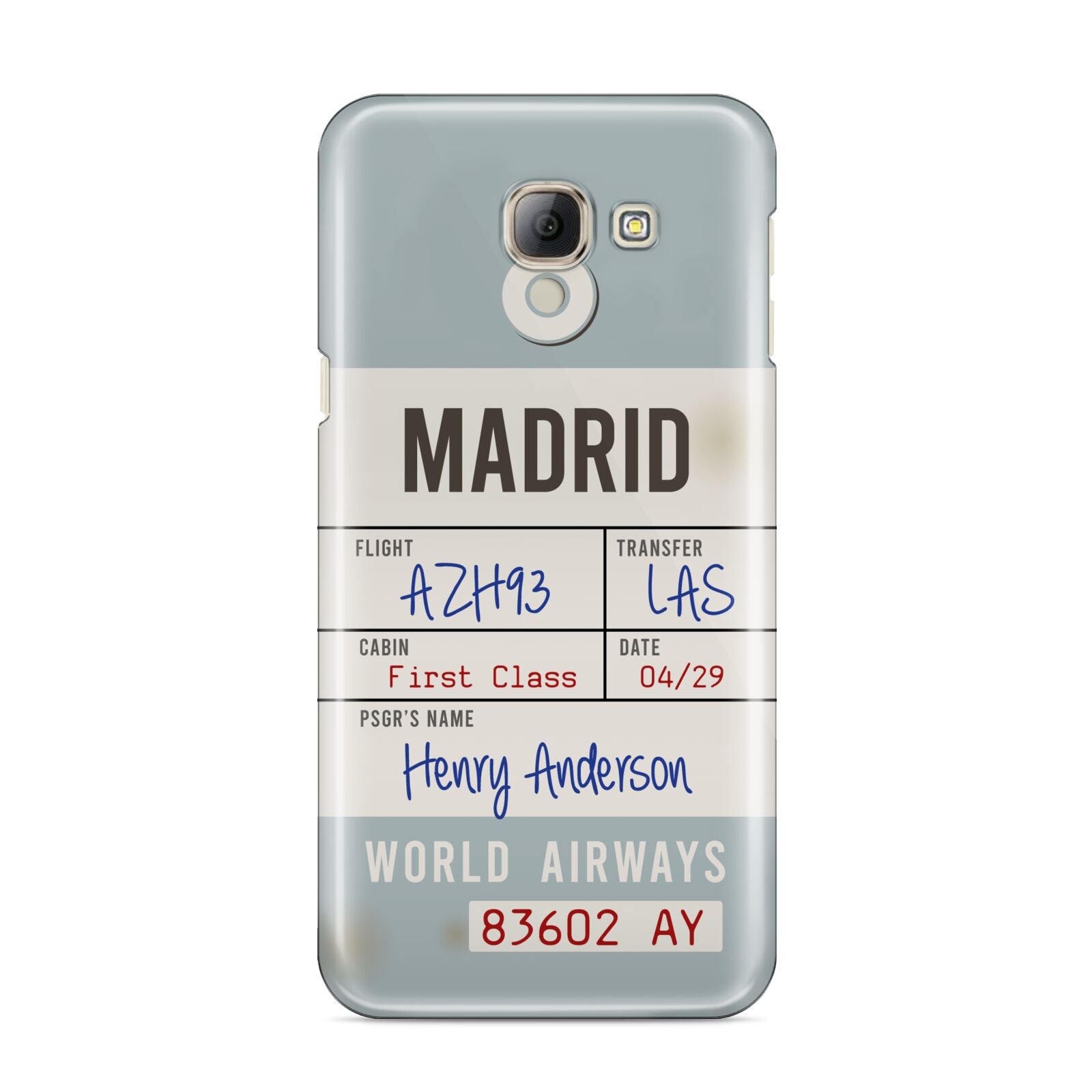 Baggage Tag Samsung Galaxy A8 2016 Case