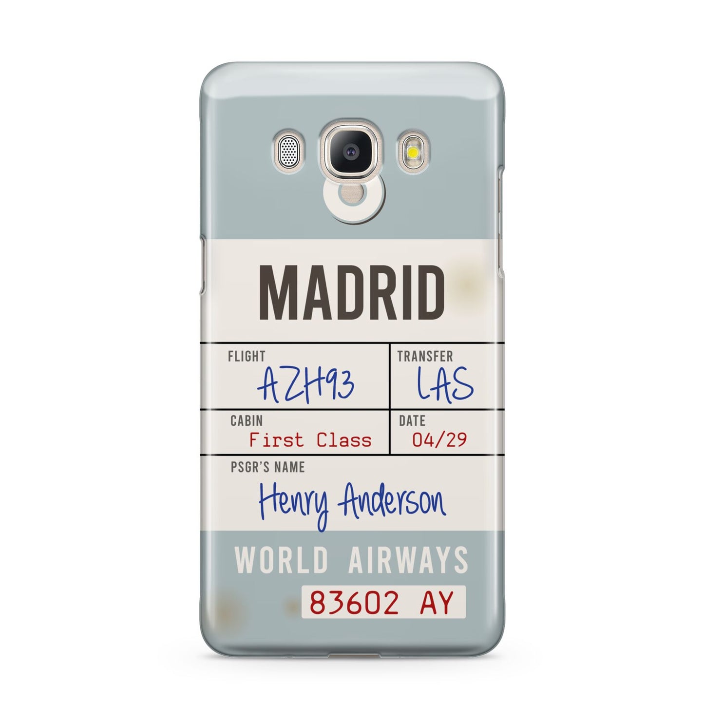 Baggage Tag Samsung Galaxy J5 2016 Case