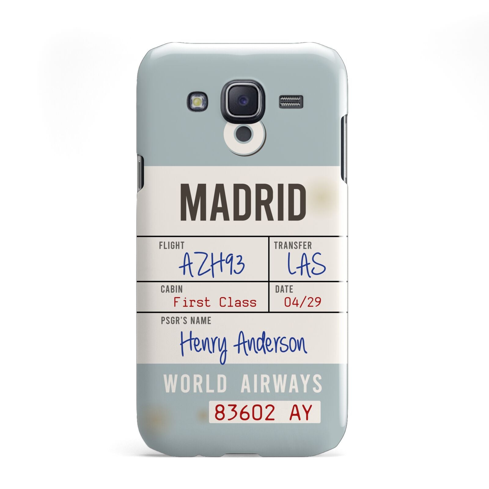 Baggage Tag Samsung Galaxy J5 Case