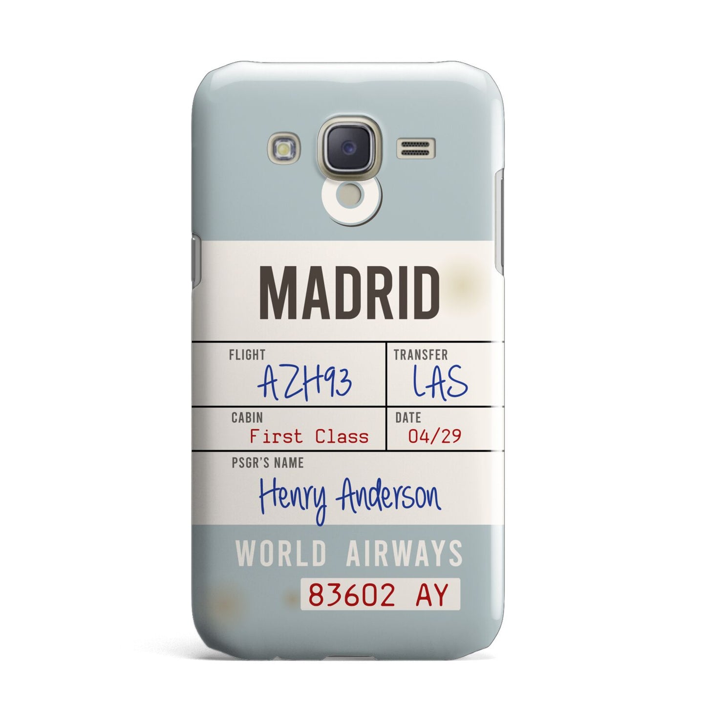 Baggage Tag Samsung Galaxy J7 Case