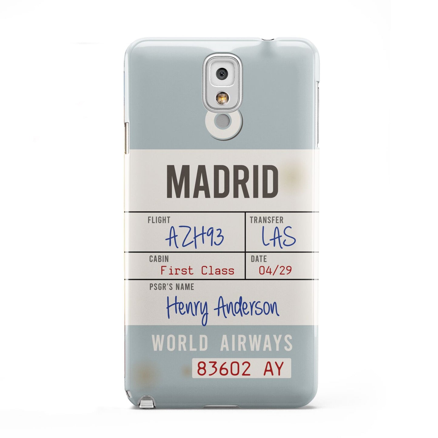 Baggage Tag Samsung Galaxy Note 3 Case
