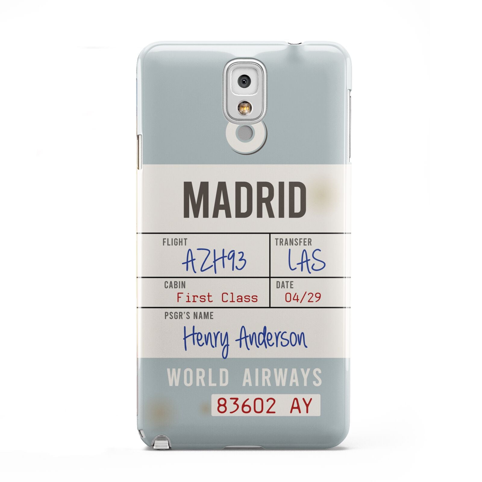 Baggage Tag Samsung Galaxy Note 3 Case