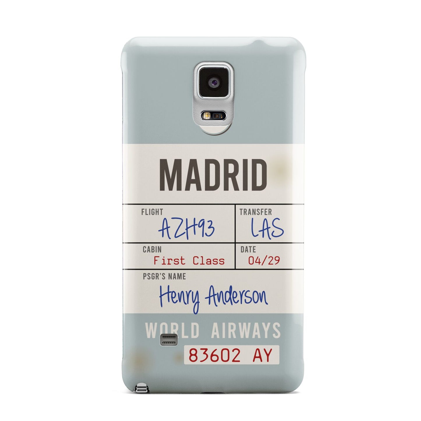 Baggage Tag Samsung Galaxy Note 4 Case