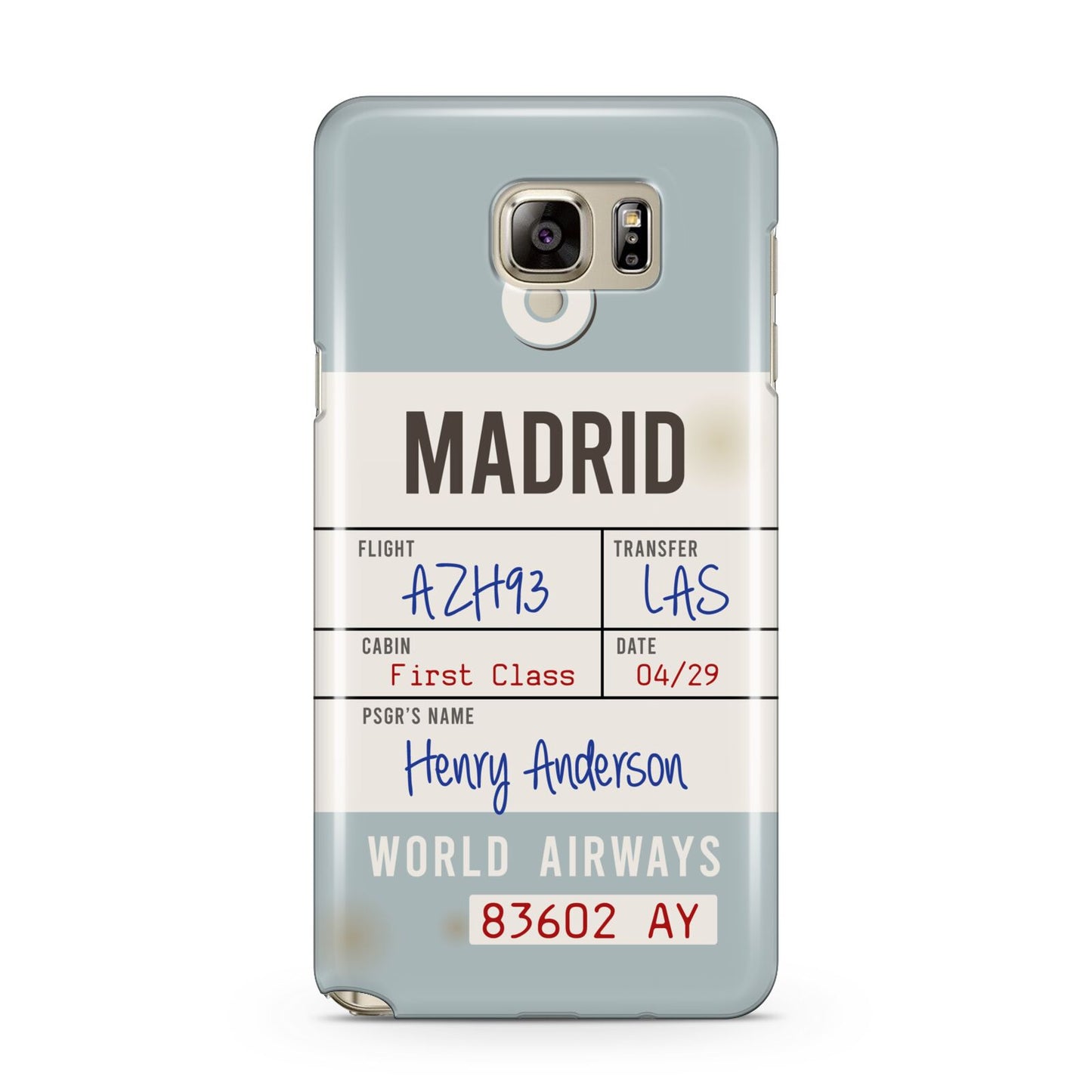 Baggage Tag Samsung Galaxy Note 5 Case