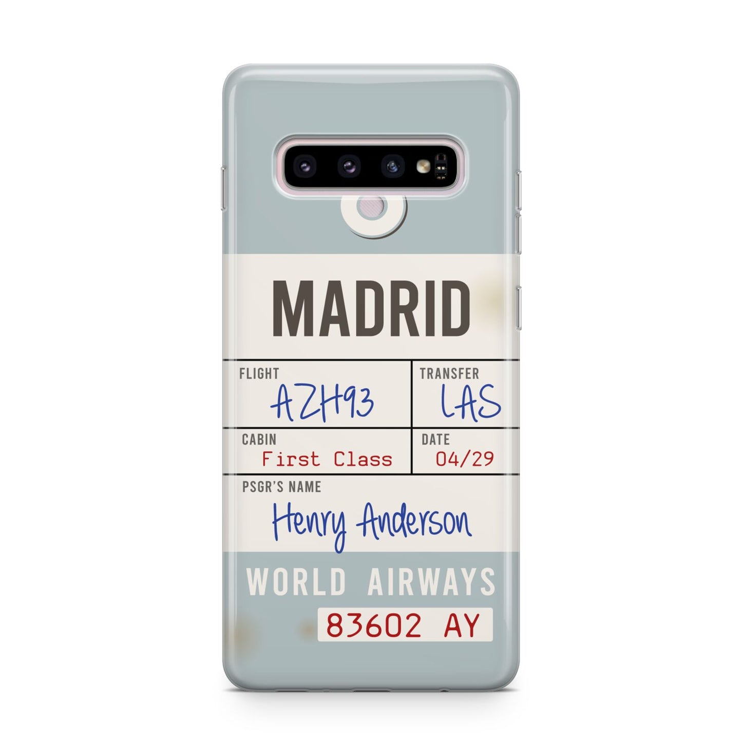Baggage Tag Samsung Galaxy S10 Plus Case