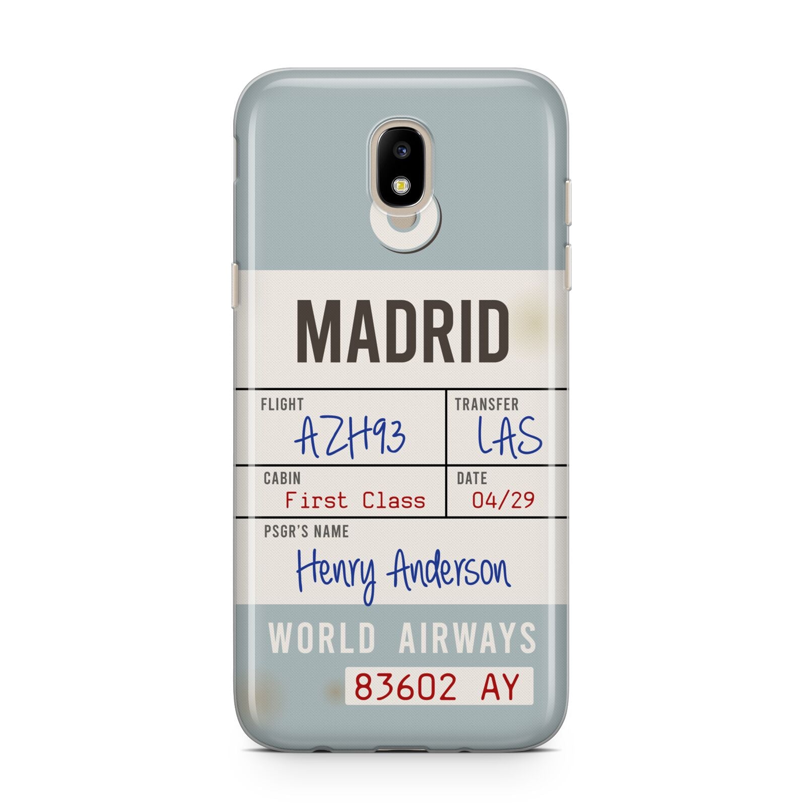 Baggage Tag Samsung J5 2017 Case