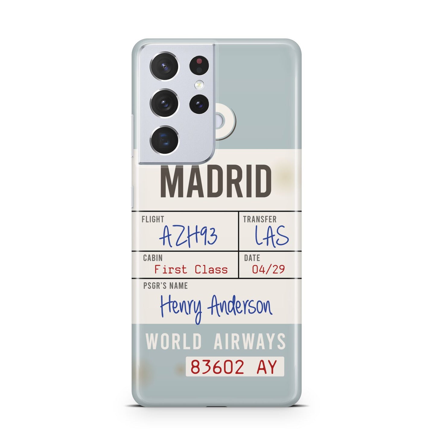 Baggage Tag Samsung S21 Ultra Case