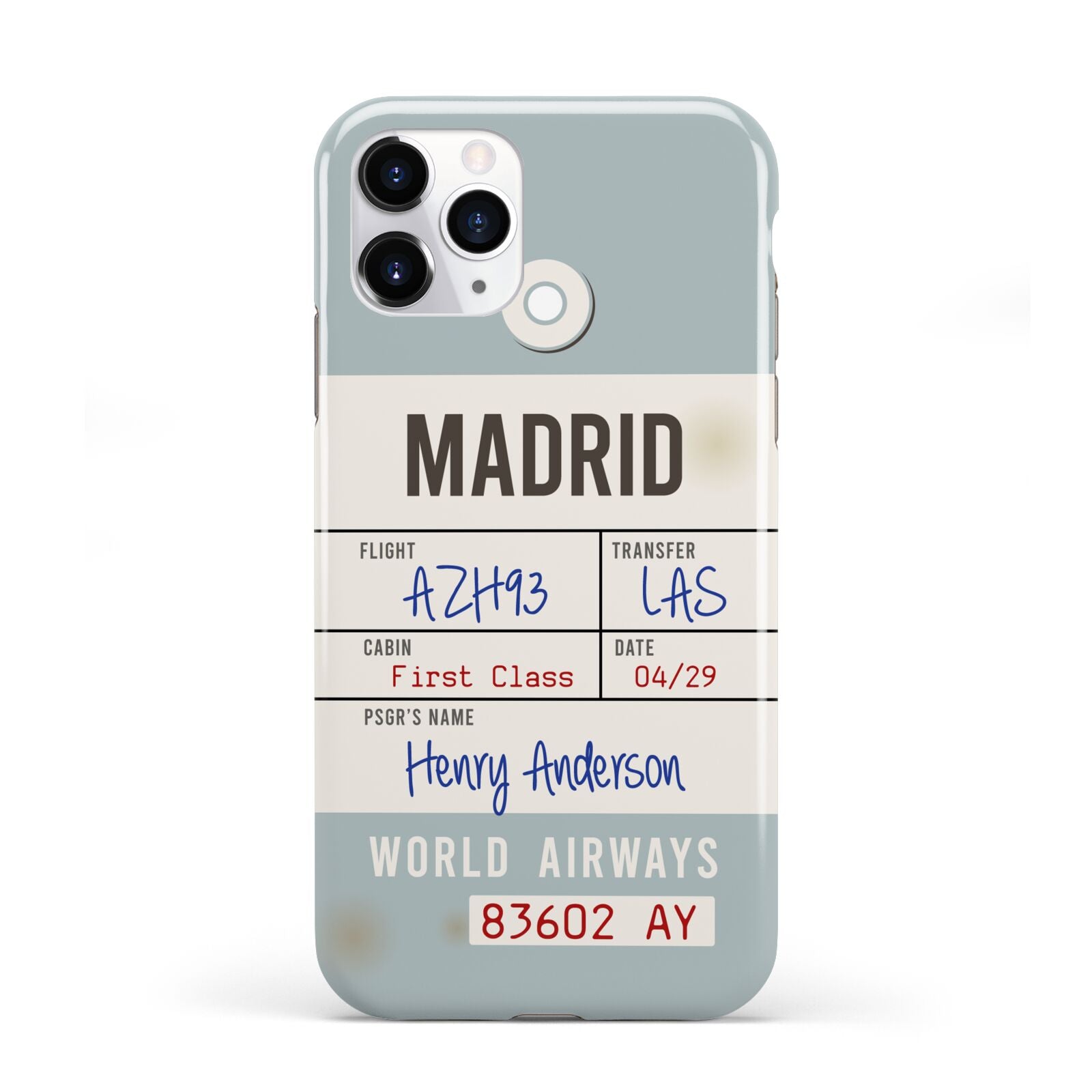 Baggage Tag iPhone 11 Pro 3D Tough Case