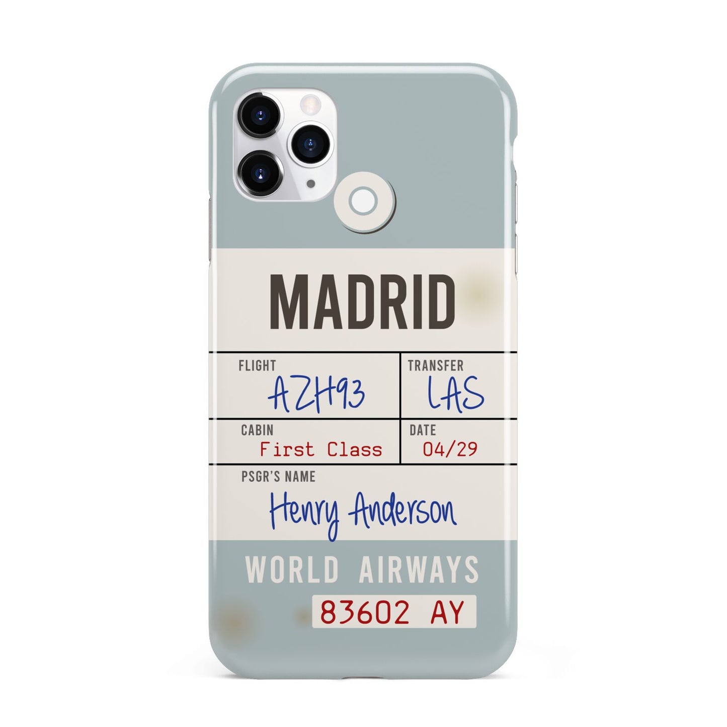 Baggage Tag iPhone 11 Pro Max 3D Tough Case