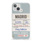 Baggage Tag iPhone 13 Clear Bumper Case