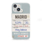 Baggage Tag iPhone 13 Mini Clear Bumper Case