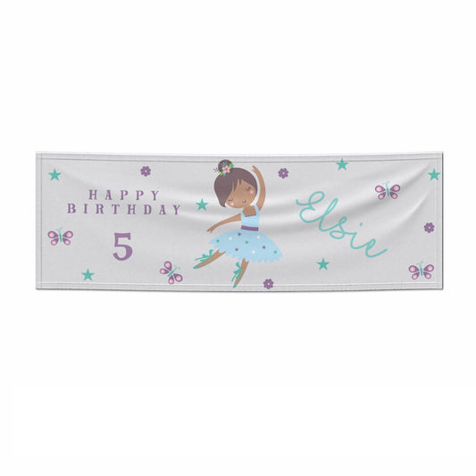 Ballerina Birthday Personalised 6x2 Paper Banner