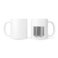 Clear Barcode with Text 10oz Mug Alternative Image 3