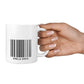 Clear Barcode with Text 10oz Mug Alternative Image 4