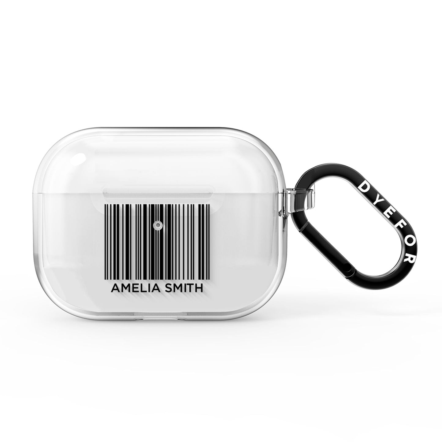 Barcode with Text AirPods Pro Clear Case