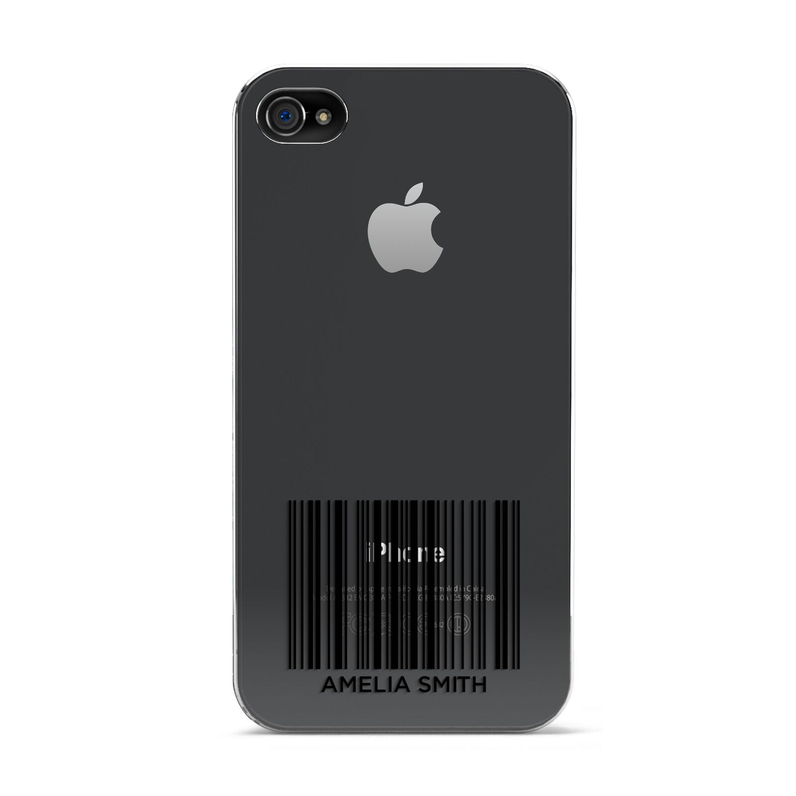 Barcode with Text Apple iPhone 4s Case