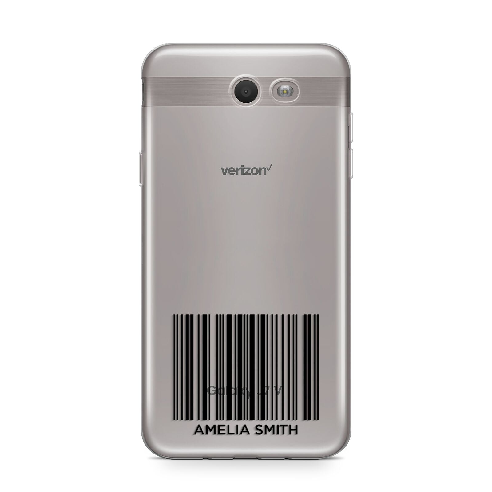 Barcode with Text Samsung Galaxy J7 2017 Case