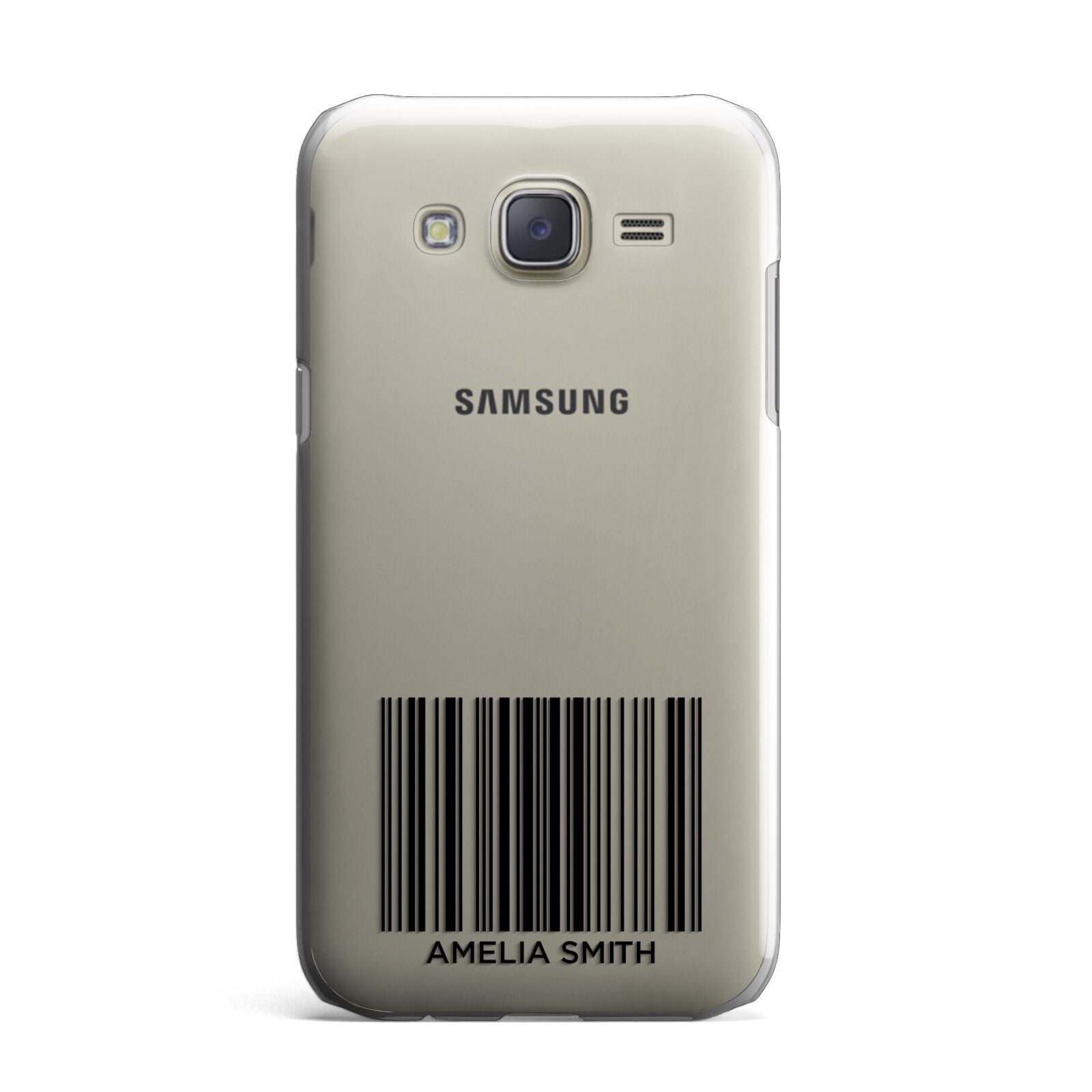 Barcode with Text Samsung Galaxy J7 Case