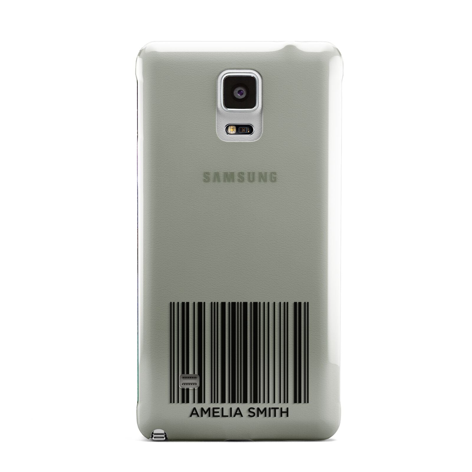 Barcode with Text Samsung Galaxy Note 4 Case