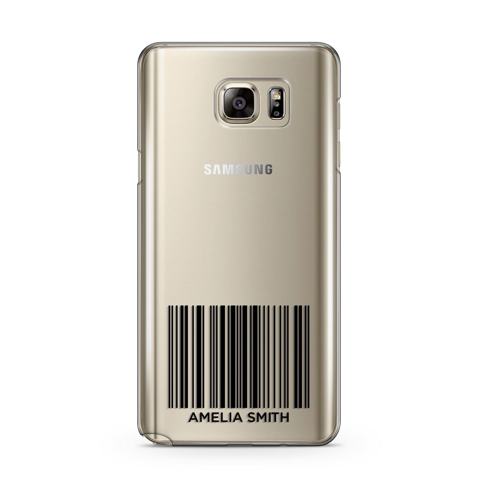 Barcode with Text Samsung Galaxy Note 5 Case