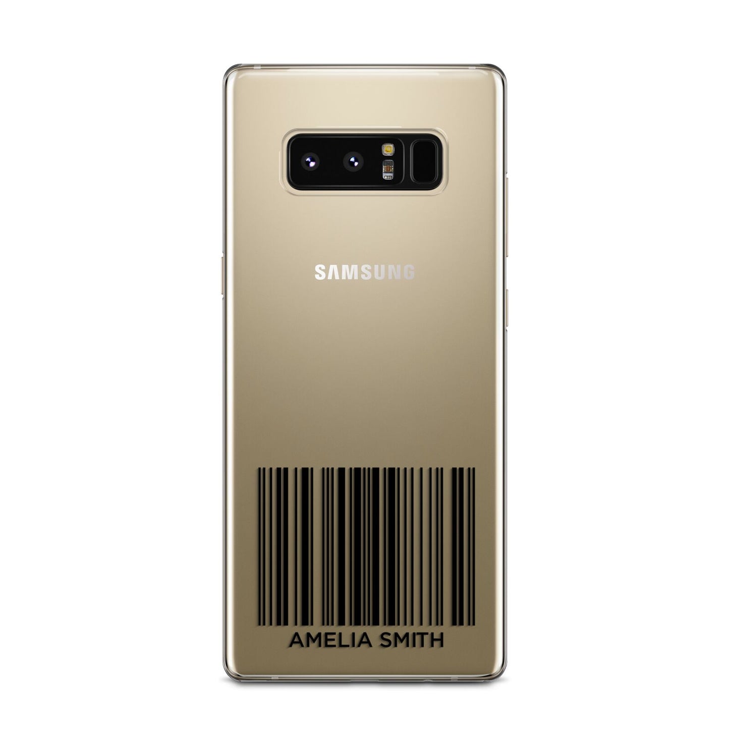 Barcode with Text Samsung Galaxy Note 8 Case