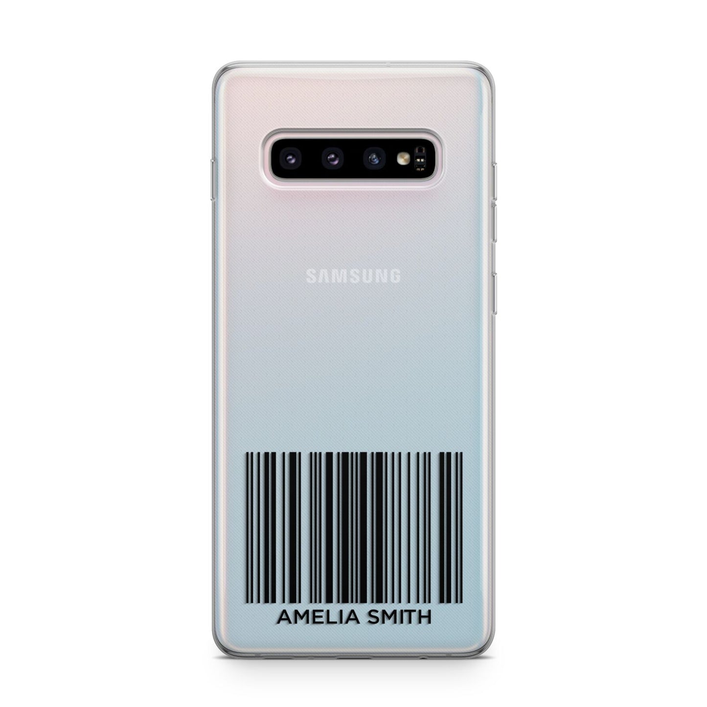 Barcode with Text Samsung Galaxy S10 Plus Case
