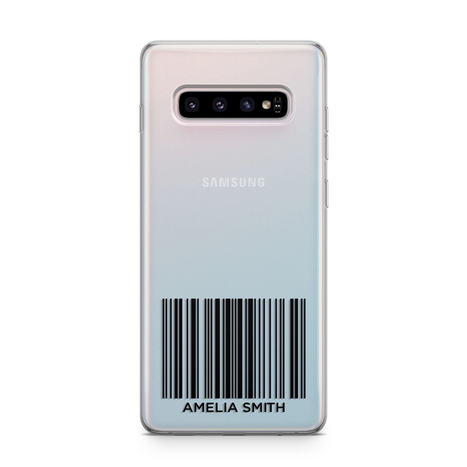 Barcode with Text Samsung Galaxy S10 Plus Case