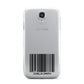 Barcode with Text Samsung Galaxy S4 Case