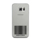 Barcode with Text Samsung Galaxy S6 Edge Case