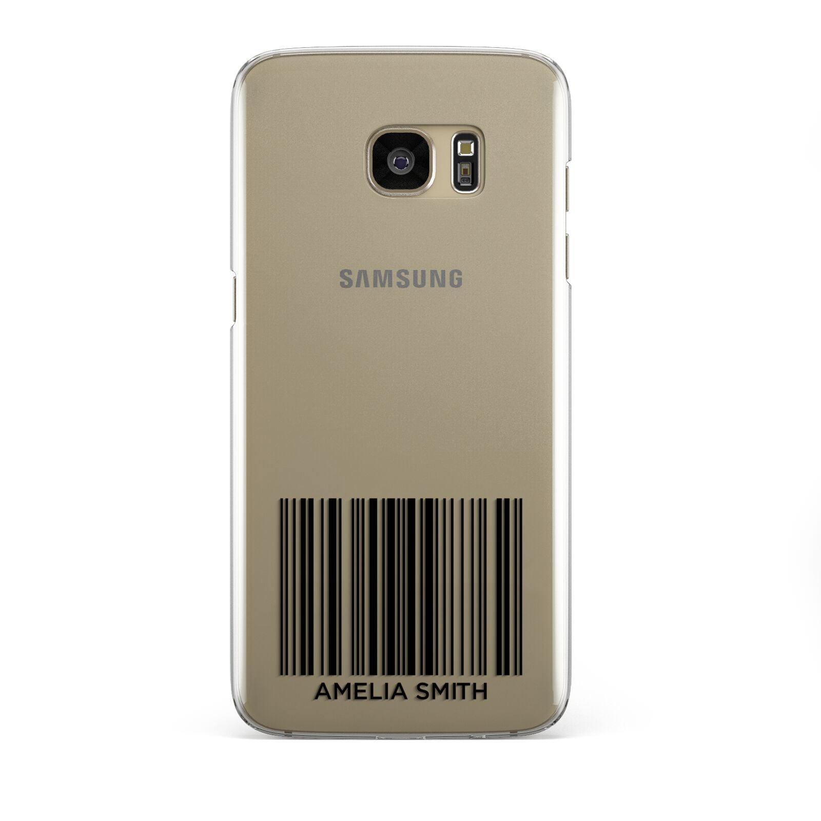 Barcode with Text Samsung Galaxy S7 Edge Case
