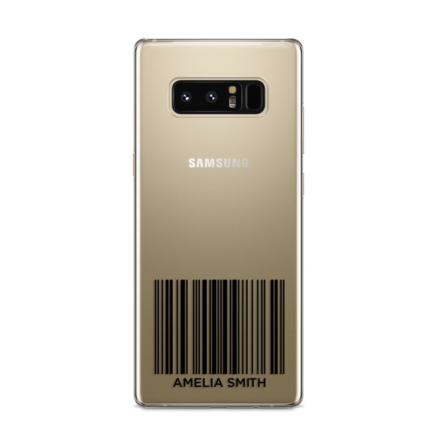 Barcode with Text Samsung Galaxy S8 Case
