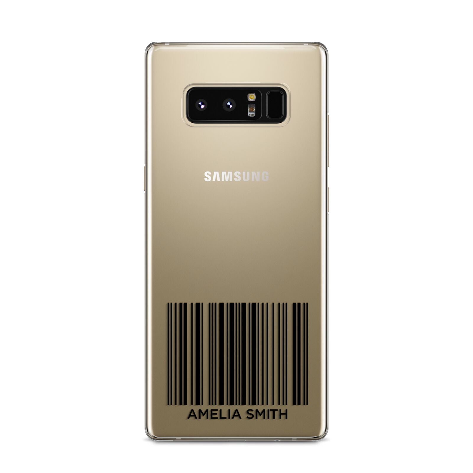 Barcode with Text Samsung Galaxy S8 Case