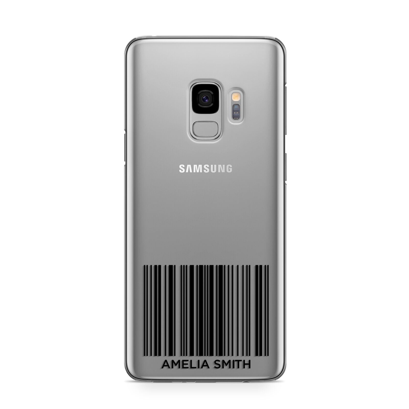Barcode with Text Samsung Galaxy S9 Case