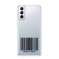Barcode with Text Samsung S21 Plus Phone Case