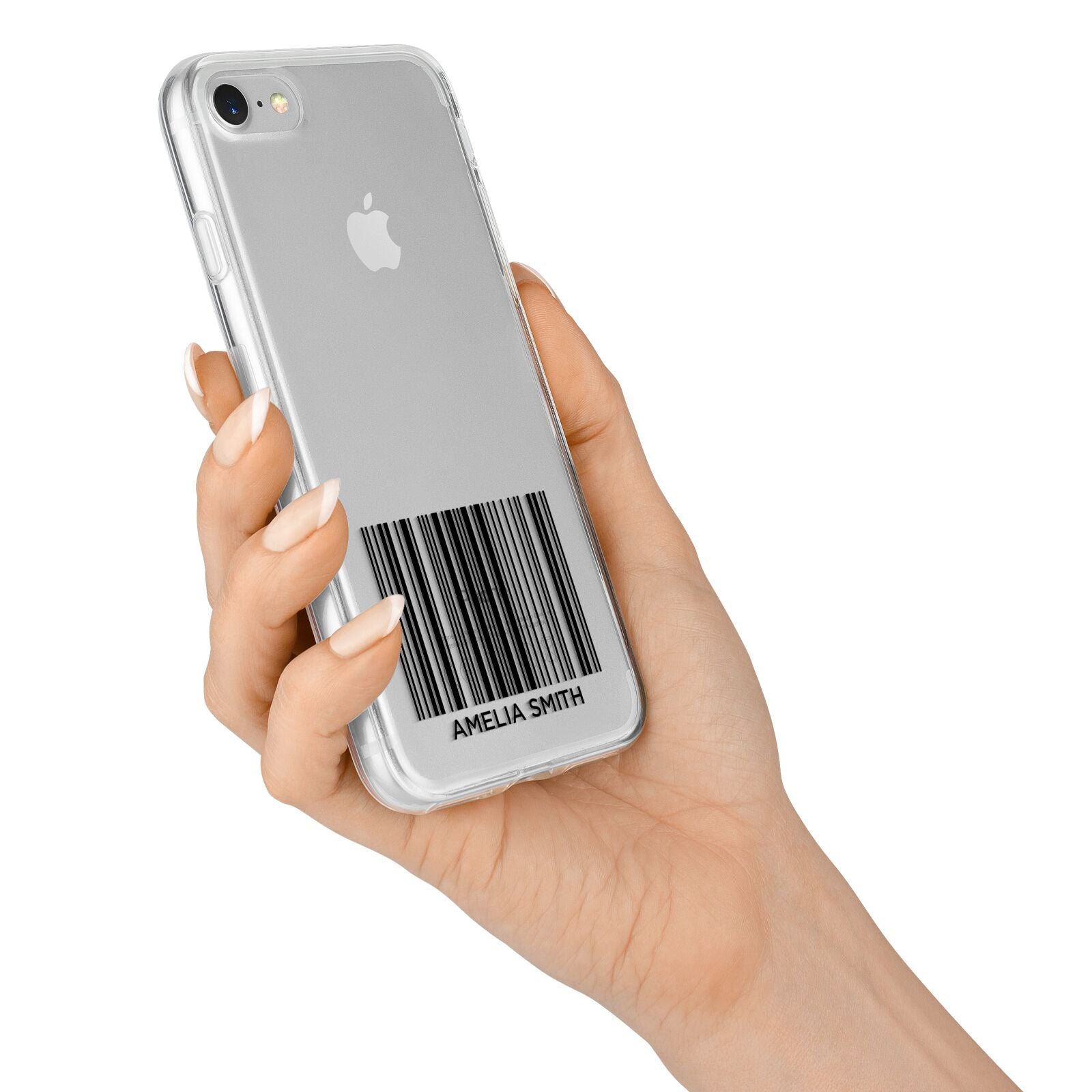Barcode with Text iPhone 7 Bumper Case on Silver iPhone Alternative Image