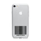 Barcode with Text iPhone 7 Bumper Case on Silver iPhone