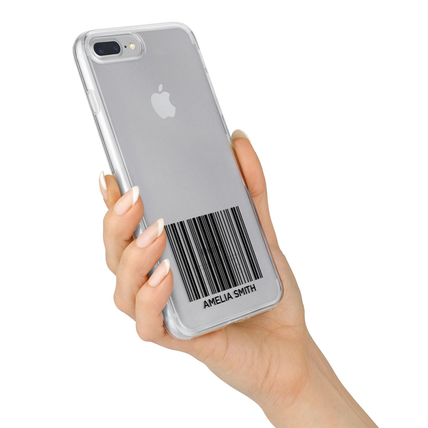 Barcode with Text iPhone 7 Plus Bumper Case on Silver iPhone Alternative Image