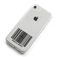 Barcode with Text iPhone 8 Bumper Case on Silver iPhone Alternative Image