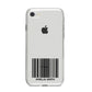 Barcode with Text iPhone 8 Bumper Case on Silver iPhone
