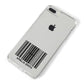 Barcode with Text iPhone 8 Plus Bumper Case on Silver iPhone Alternative Image