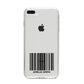 Barcode with Text iPhone 8 Plus Bumper Case on Silver iPhone