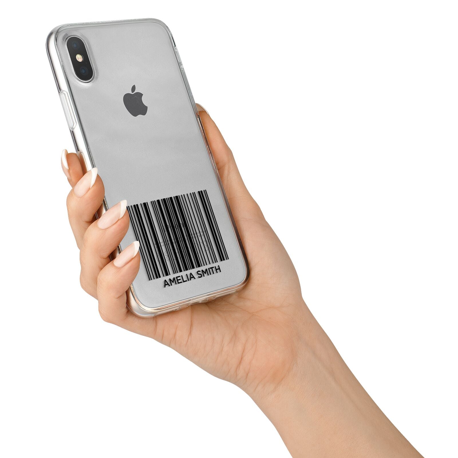Barcode with Text iPhone X Bumper Case on Silver iPhone Alternative Image 2