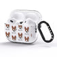 Basenji Icon with Name AirPods Pro Glitter Case Side Image